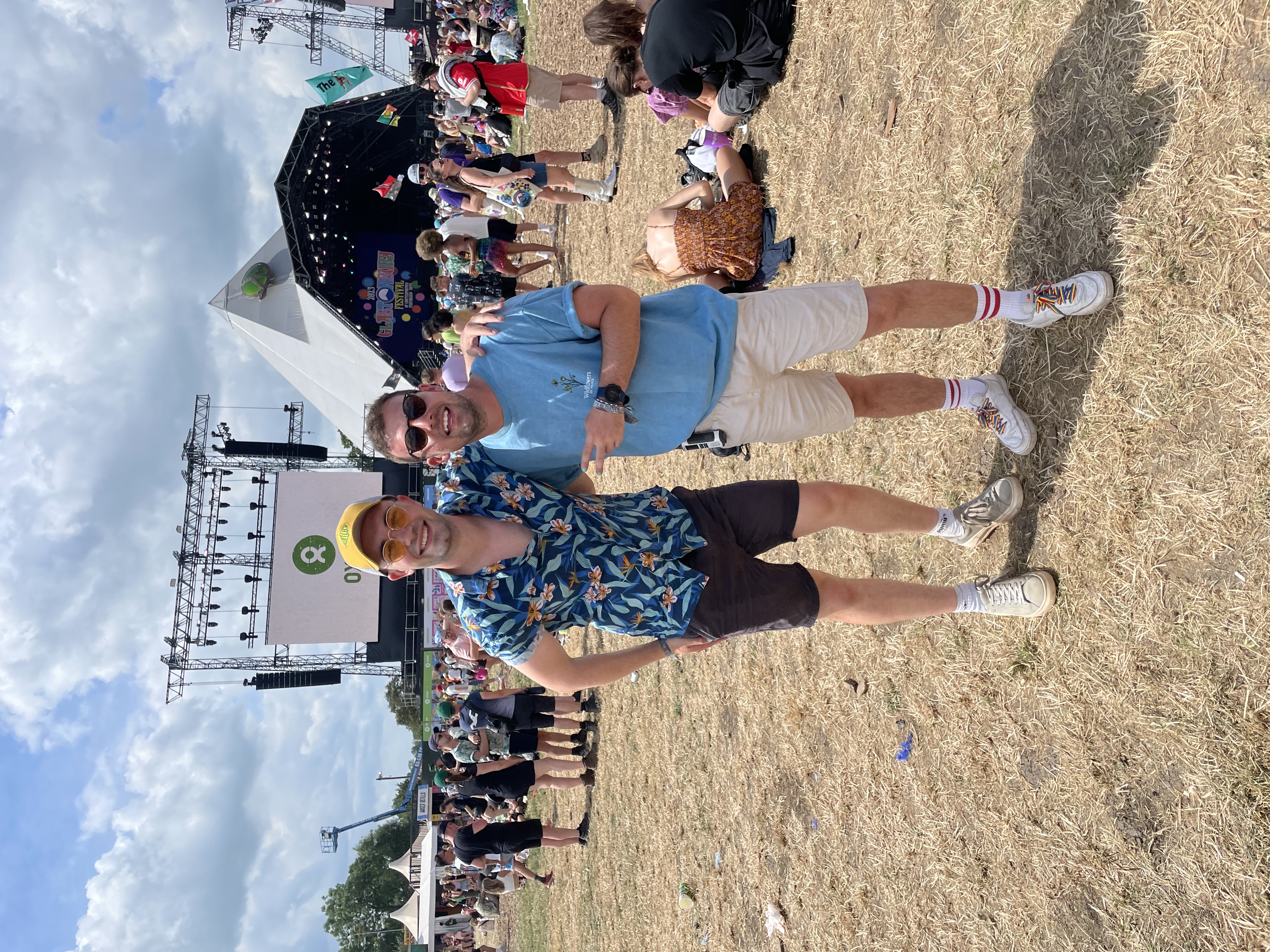 Stuart and Ewan at a summer festival